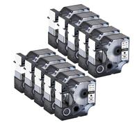 TBXwsofl 10 Pack Black On White Label Tape 19mm Standard For LabelManager 300 420P Printer Compatible With Printer Supplies For Part Number D1 Tape 45803