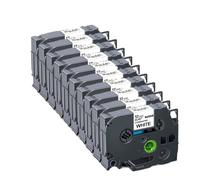 TBXwsofl 10pcs 12mm 231 221 211 131 631 335 Label Tape Printer Supplies(10PK Black on White)
