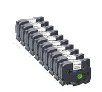 TBXwsofl 10PK 24mm 251 Tapes Compatible With Printer Supplies Black On White 251 Works With PT Label Printer