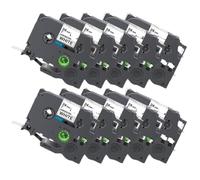 TBXwsofl 10PK 24mm 251 Tapes Replacement 251 Laminated Label Tape Black On White Compatible With Printer PTE550W PTP710BT