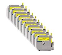TBXwsofl 12mm Label Tape Compatible With MK231 Tape MK 221 MK 231 Printer Supplies(10PK Black on Yellow)