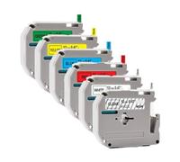 TBXwsofl 12mm Label Tape Compatible With MK231 Tape MK 221 MK 231 Printer Supplies(6PK Mix Tape)