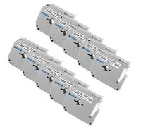 TBXwsofl 12mm M Tape MK231 MK221 MK131 Compatible With PT-70 PT-80 Label Printer Adhesive Label Tape For Labeling(10PK Black on Clear)