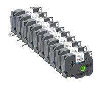 TBXwsofl 24mm TZE251 Label Tape Compatible With Printer Supplies For Part Number TZE251 151 451 551 651 751 Use With PT H500 PTD600(10PK Black on White)