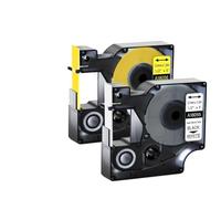 TBXwsofl 2PCS 12mm Heat Shrink Tube Tape 18053 18054 18055 18056 18057 18058 Compatible With Label Makers 4200 5200 And Similar Models(Black on white)