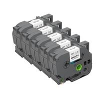 TBXwsofl 36mm Label Maker Replacement Tape 5PK 6PK TZe261 TZe161 Compatible Cassette Ribbon For PT PT-3600(Black on White)