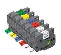 TBXwsofl 36mm Label Maker Replacement Tape 5PK 6PK TZe261 TZe161 Compatible Cassette Ribbon For PT PT-3600(6PK Label Tape)