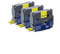 TBXwsofl 3pcs 18mm Tack Acrylic Adhesive TZ Tape TZeS641 TZS641 TZe S641 Cartridge Label Printer Supplies(Black on White)