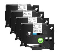 TBXwsofl 4 5 6 10 Pack Label Maker Tape Replacement For TZe231 Tape TZe Label Tape 12mm 0.47 Inch Laminated Ribbon Compatible With Printer Supplies(10 Pcs)