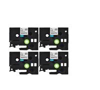 TBXwsofl 4PCS Laminated Black Print On White 12mm X 8m 0.47 Inch Label Tape Compatible With Labelmaker 1 2 Inch TZe-231 TZe231 Tz-231 Printer Models TZe-231