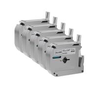 TBXwsofl 5pcs 12mm MK Label Tape MK231 MK-231 MK-131 431 631 Compatible With Printer Supplies Works With PT-70 PT-80(5PK Black on Silver)