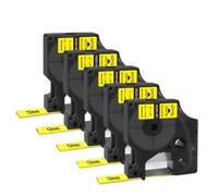 TBXwsofl 5pcs Compatible Heat Shrink Tube Label 18051 18053 18055 18054 6mm 9mm 12mm Tape 5200 5000 4200 Printer(5PK-18056-12mm)