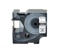 TBXwsofl 5PK 6mm Black On White Yellow Heat Shrink Tube Tape Compatible With Label 18051 18052 18053 18054 18055 18056 For Wire Marking(5PK Black on White)