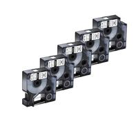 TBXwsofl 5PK Label Tape Compatible With Rhion 4200 5200 Label Printer Printer Supplies For Part Number 18051 18053(5PK White 19mm)