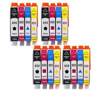TBXwsofl 655XL Ink Cartridge Compatible With Printer Supplies Deskjet 4615 3520 3525 4620 4625 5525 6520 6525(4 SET)