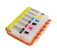 TBXwsofl 6PCS PGI-550 Empty Refillable Ink Cartridge With Arc Chip Compatible With MG6350 MG7150 MG7550 IP8750 G6370 MG7170 MG7570 IP8770 MG6770 Printers