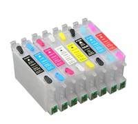 TBXwsofl 8pcs Empty T0540 Refillable Ink Cartridge with chip Compatible With 800 1800 R800 R1800 Printers