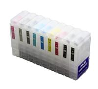 TBXwsofl 9pcs EMPTY Refillable Ink Cartridges With Chips For T7601 Compatible Printers 80ML Capacity P600 Model SC P600