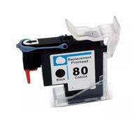 TBXwsofl Compatible Print Head For Designjet Printer Works With C4820A C4821A C4822A C4823A User Ins 80 1050 Cm 1055cm 1050c Plus BK C M Y(1PC - Black)