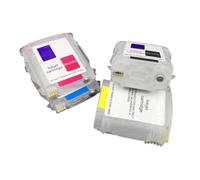 TBXwsofl EMPTY Refillable Ink Cartridge Set Compatible With 84 85 Works With Designjet 130 130gp 130nr 30 30gp 30n 90 90gp 90r Printers
