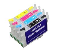 TBXwsofl Empty Refillable Ink Cartridge With Chip T0441 T0442 T0443 T0444 Compatible With Printer Models C86 C64 C66 CX4600 C84 C84N CX6400 CX6600 CX3600 CX3650