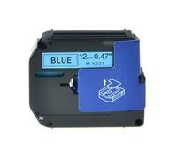 TBXwsofl Label Tape M-K231 MK231 M231 12mm Black On White Compatible With Printer Models Label Printer Models(Black on Blue)