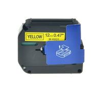 TBXwsofl Label Tape M-K231 MK231 M231 12mm Black On White Compatible With Printer Models Label Printer Models(Black on Yellow)