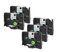 TBXwsofl Label Tapes Works With TZ TZe-S231 S241 Laminated Tape 12mm For PT-H110 Label Maker Compatible With Similar Models(5PK Black on White)