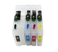 TBXwsofl LC404 LC424 LC434 Empty Refillable Ink Cartridge with chip Compatible With DCP-J1200W DCP-J1200WE J1200 MFC-J1205W J1215W Printers(For Australia LC434)