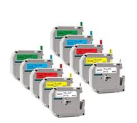 TBXwsofl Mixed Color M-K231 Compatible With Printer M Tape M231 MK231 M-231(10PK Mixed Color)