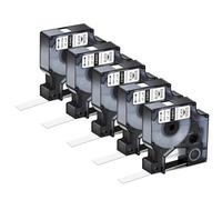 TBXwsofl Polyester Tapes Compatible With 18482 12mm Black On White Labels For ILP 219 4200 Label Printer(5PK Black on White)