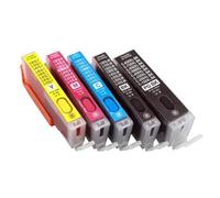 TBXwsofl Refillable Ink Cartridge PGI-150 CLI-151 5 Color 6 Color Compatible With Printer Models MG6310 MG7110 MG7510 IP8710 Ix6810(5Color 1set)