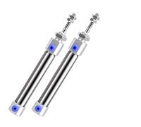 TBZOQAID 1pcs CDJ2B Type Mini Stainless Steel Pneumatic Cylinder Double Acting CDJ2B10 CDJ2B16 Small Single Rod Air(Stroke 35mm,Bore 16mm)