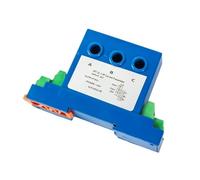 TBZOQAID Three-Phase Current Sensor 0-1A 0-10A 0-30A to Output 3 X 1-5V 3 X 0-5V 3X 0-10V Three-Phase AC Current Transmitter DC24V(Input Ac 0-10a,Output 3 x 1-5V)