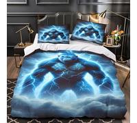 TBZXEEWOE Giant Ape Thunder Duvet Cover 3D Design Printed Hotel Quality 3PCs Bedding Set Zipper Comforter Cover Durable All Season for Adults Kids Teens Youth Women Girls Boys Super king（260x220cm）