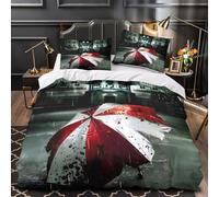 TBZXEEWOE Horror Scene Comforter Cover 3D Print Super Soft 3-Piece Bed Set Hidden Zipper Gothic Horror Duvet Cover Hotel Quality Machine Washable for Adults Women Kids Girls Boys Single（140x200cm）
