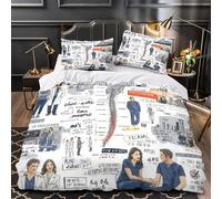 TBZXEEWOE Medical Sketches Quilt Cover 3D Design Printed Luxurious 3 Pcs Bedding Set Zipper Comforter Cover Super Soft Anti-allergic for Kids Adults Women Teens Youth Girls Single（140x200cm）