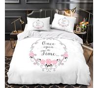 TBZXEEWOE Once upon Time Comforter Cover 3D Print Luxury 3 Pcs Bed Set Hidden Zipper Quilt Cover Hypoallergenic All Season for Women Teens Kids Girls Boys Youth Teenagers Super king（260x220cm）