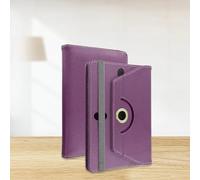 (TC) 10inch Tablet Case Cover - Universal Leather Stand Case Folio Cover Magic Leather 360° Rotating Case Fits for ALL 10" Inch & 10.1" Inch Android Tablets tab (Purple)