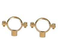 TC 15mm Solid Brass Construction Munsen Ring M10 Pipe Clip Bracket x 2