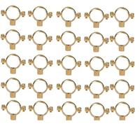 TC 15mm Solid Brass Construction Munsen Ring M10 Pipe Clip Bracket x 25