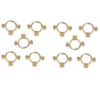 TC 22mm Solid Brass Construction Munsen Ring M10 Pipe Clip Bracket x 10