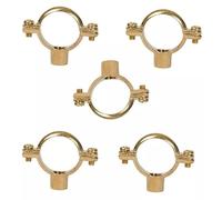TC 22mm Solid Brass Construction Munsen Ring M10 Pipe Clip Bracket x 5