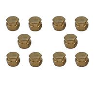 TC Brass Compression Stop End Blank End Cap 15mm for Copper Pipe - Pack of 10