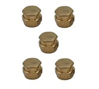 TC Brass Compression Stop End Blank End Cap 15mm for Copper Pipe - Pack of 5