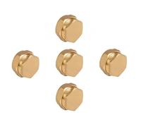 TC Brass Compression Stop End Blank End Cap 22mm for Copper Pipe WRAS Approved - Pack of 5