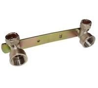 TC Concealed Shower Fixing Fitting Wall Plate kit Compression 15mm x 1/2" FI Chrome Plated