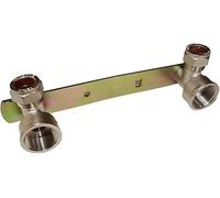 TC Concealed Shower Fixing Fitting Wall Plate kit Compression 15mm x 3/4" FI Chrome Plated