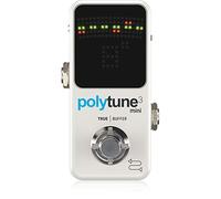 TC Electronic POLYTUNE 3 MINI Tiny Polyphonic Tuner with Multiple Tuning Modes and Built-In BONAFIDE BUFFER
