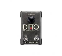 TC Helicon DITTO MIC LOOPER Two-Button Looper Pedal for Vocals, Acoustic Instrument Loop Station and Vocal Effects Unit, High-Fidelity Effect Pedal Loop Machine